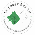 logo de l'elevage la forêt des A.S Altdeutsche Schäferhund